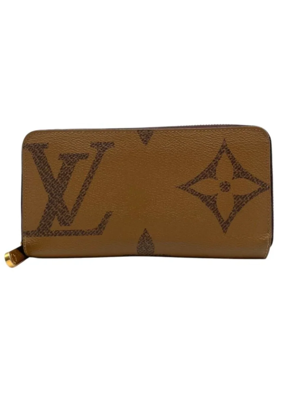 Louis Vuitton Zippy Wallet Monogram Giant Reverse Zip Around Brown